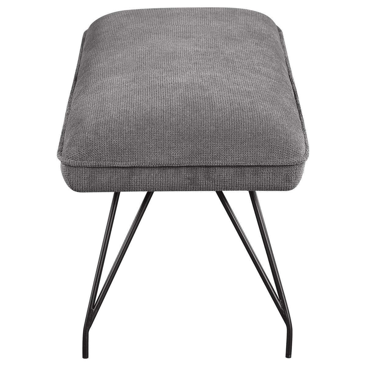 Dodson Gray Fabric Upholstered Dining Bench from Coaster - Luna Furniture
