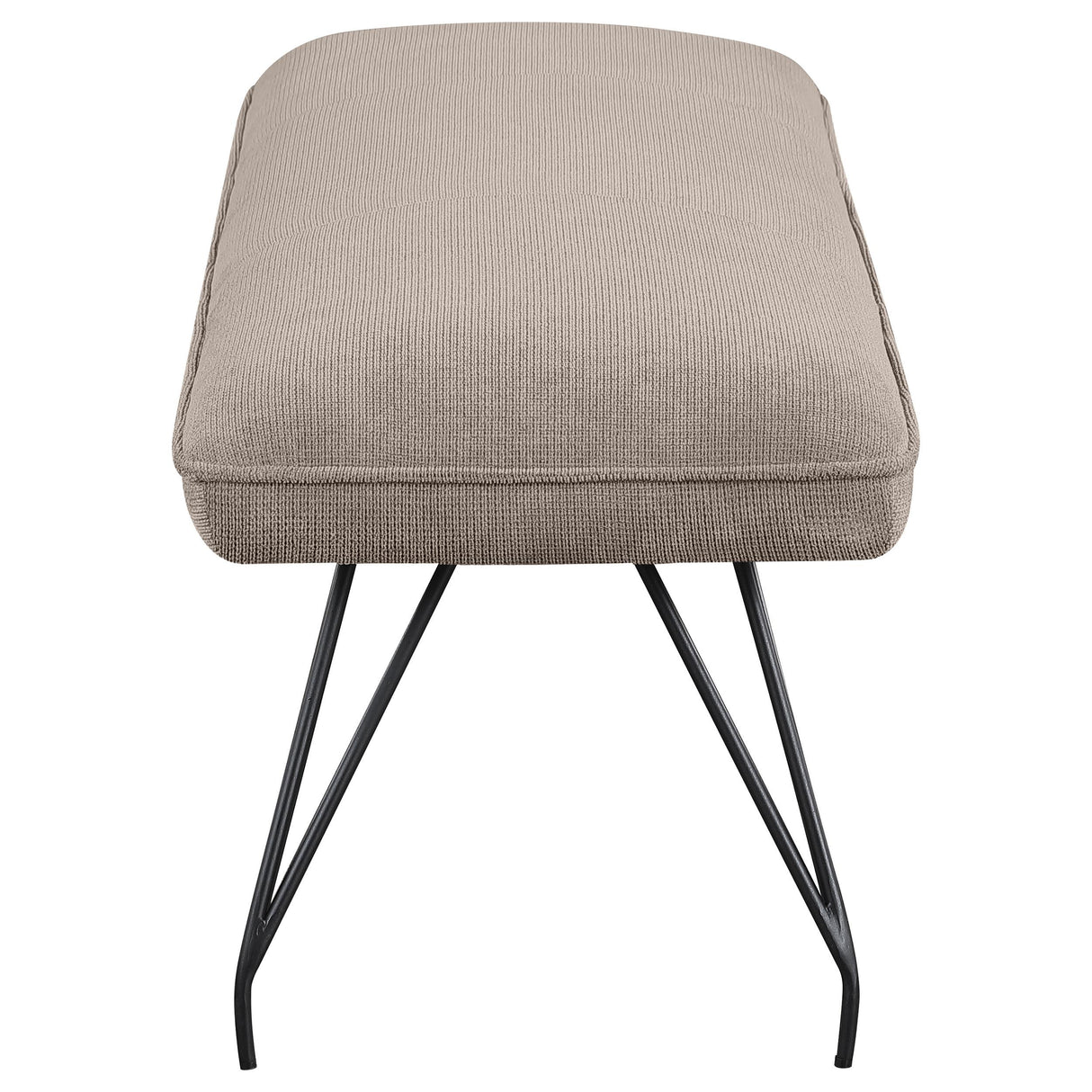 Dodson Taupe Upholstered Dining Bench from Coaster - Luna Furniture
