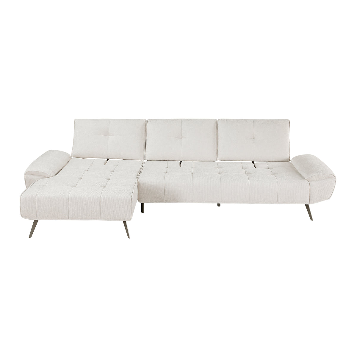 Dominic Beige 2-Piece Sectional with Left Chaise from Homelegance - Luna Furniture