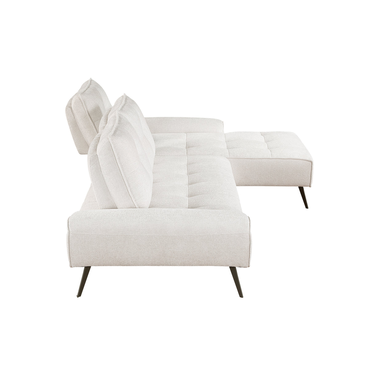 Dominic Beige 2-Piece Sectional with Right Chaise from Homelegance - Luna Furniture
