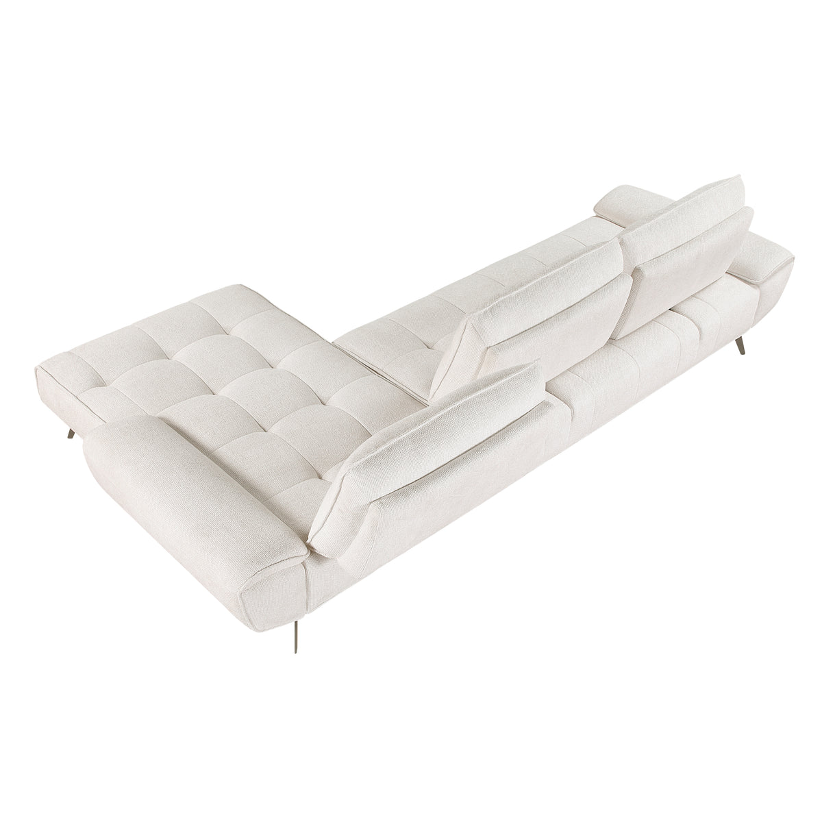 Dominic Beige 2-Piece Sectional with Right Chaise from Homelegance - Luna Furniture