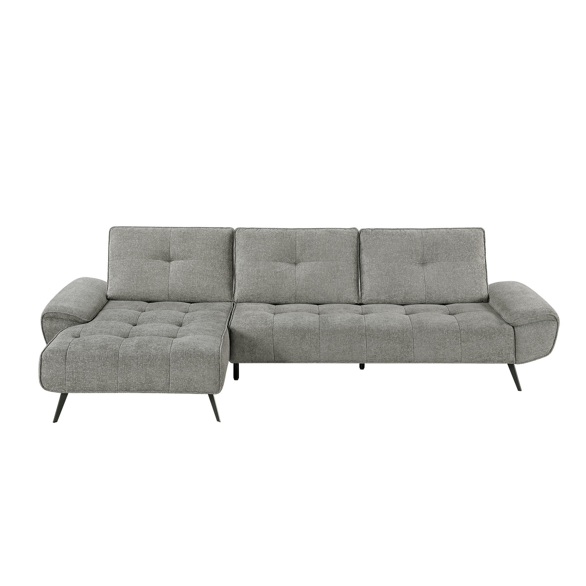 Dominic Dove Gray 2-Piece Sectional with Left Chaise from Homelegance - Luna Furniture