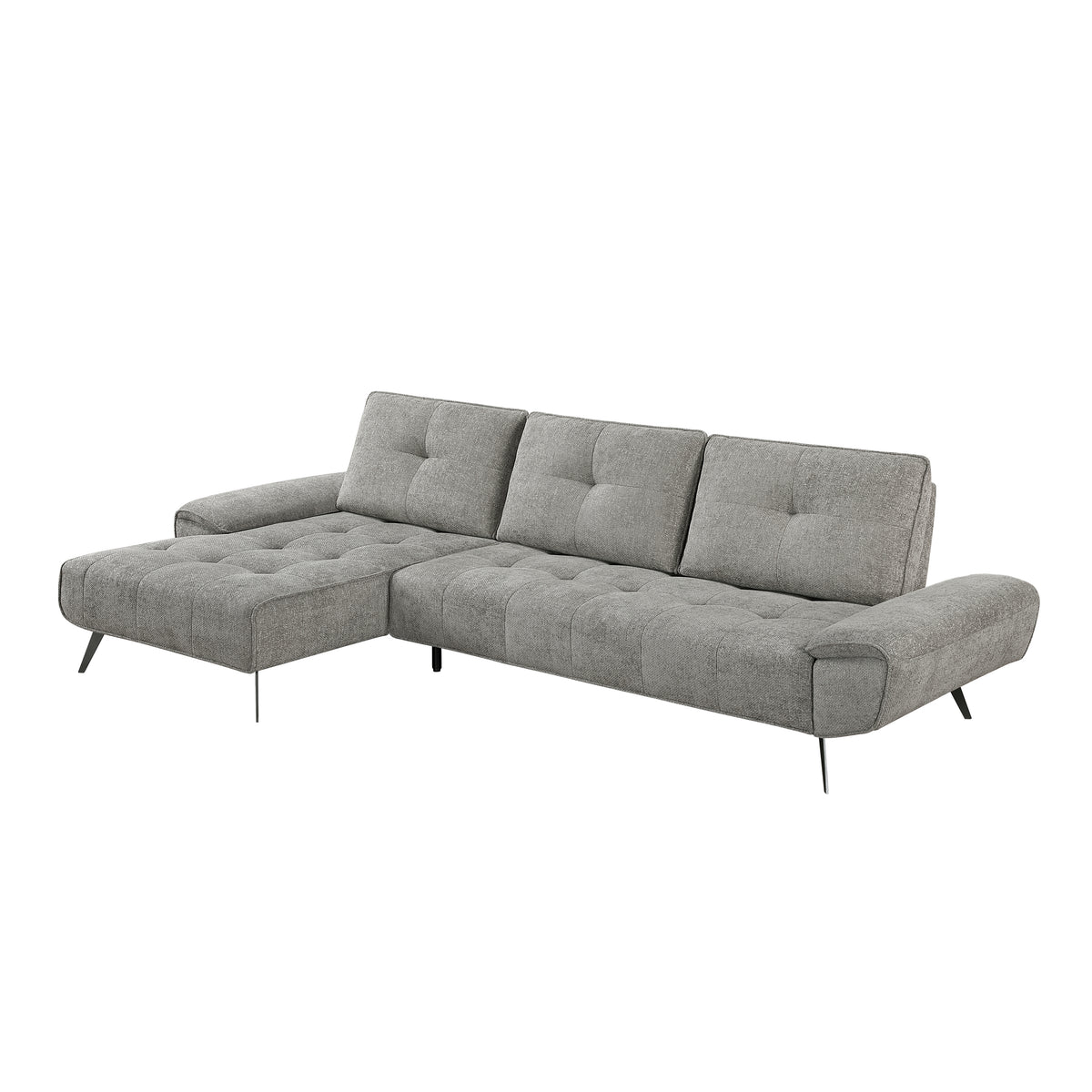Dominic Dove Gray 2-Piece Sectional with Left Chaise from Homelegance - Luna Furniture