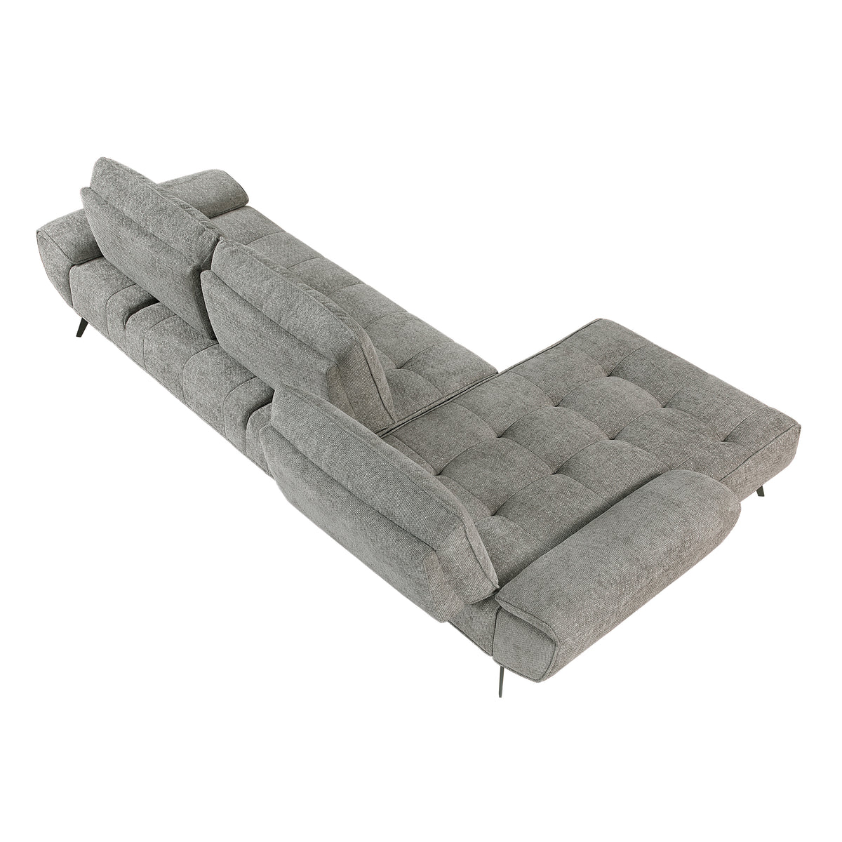 Dominic Dove Gray 2-Piece Sectional with Left Chaise from Homelegance - Luna Furniture
