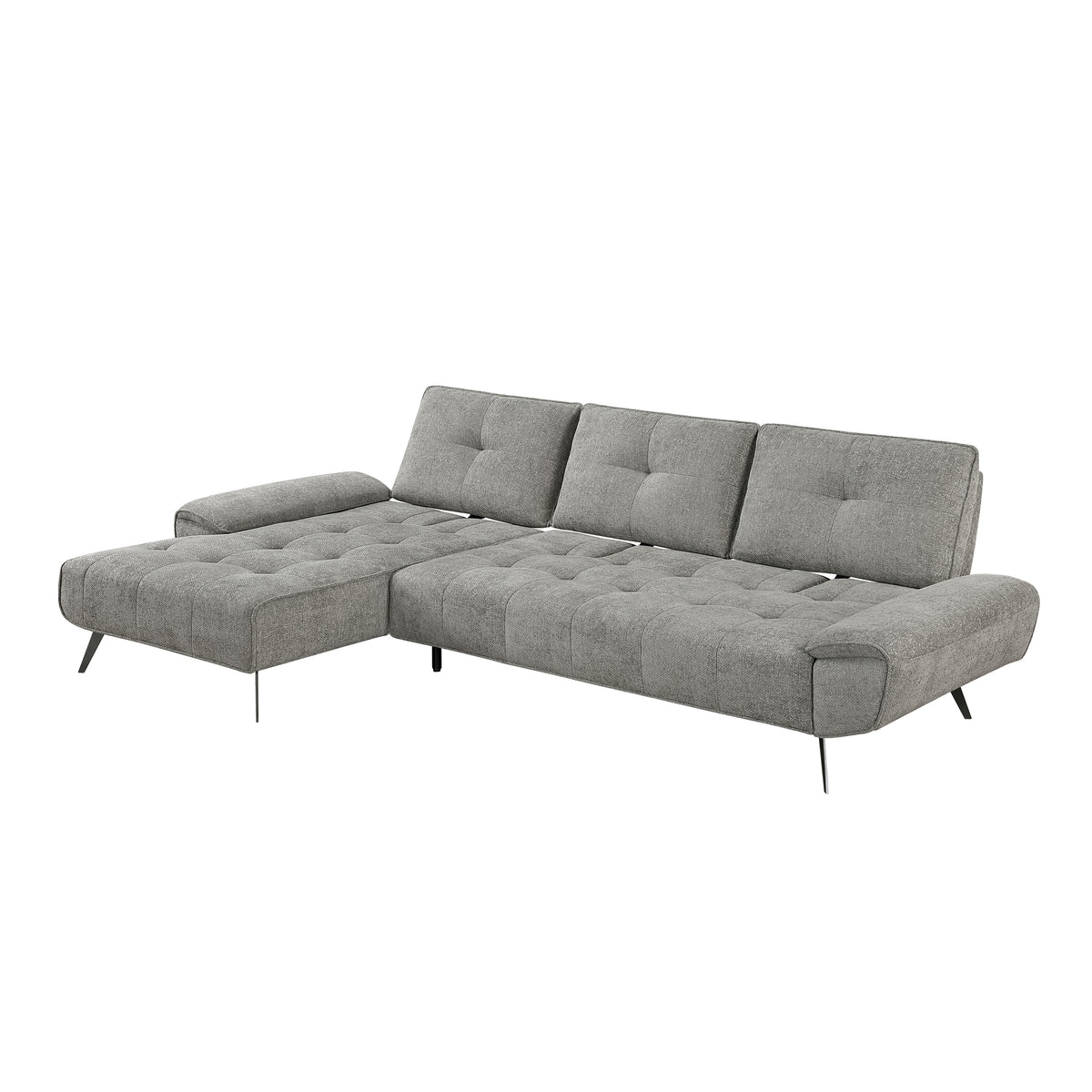 Dominic Dove Gray 2-Piece Sectional with Left Chaise from Homelegance - Luna Furniture