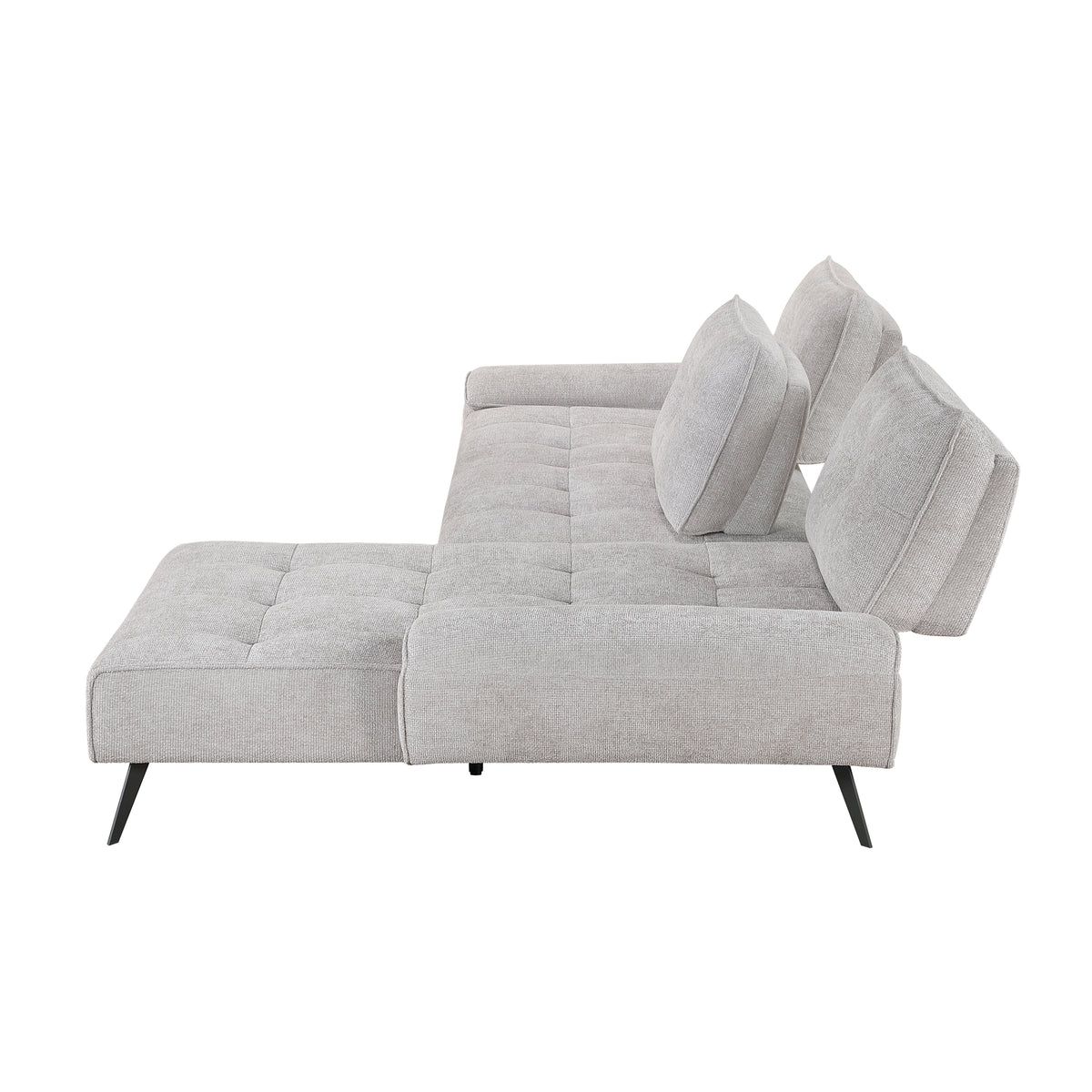 Dominic Light Gray 2-Piece Sectional with Right Chaise from Homelegance - Luna Furniture