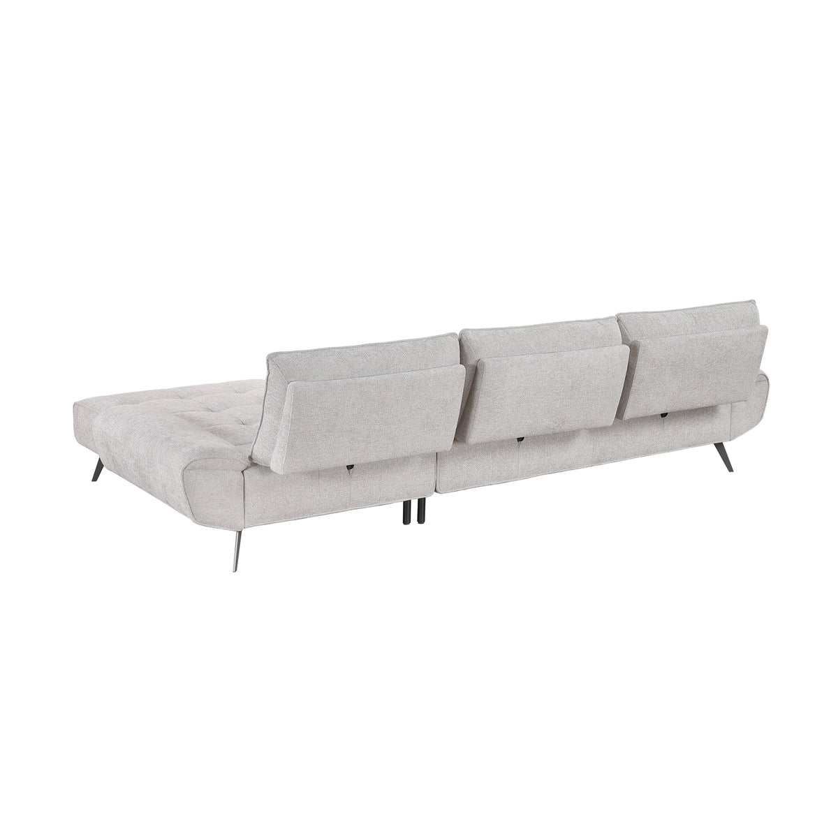 Dominic Light Gray 2-Piece Sectional with Right Chaise from Homelegance - Luna Furniture