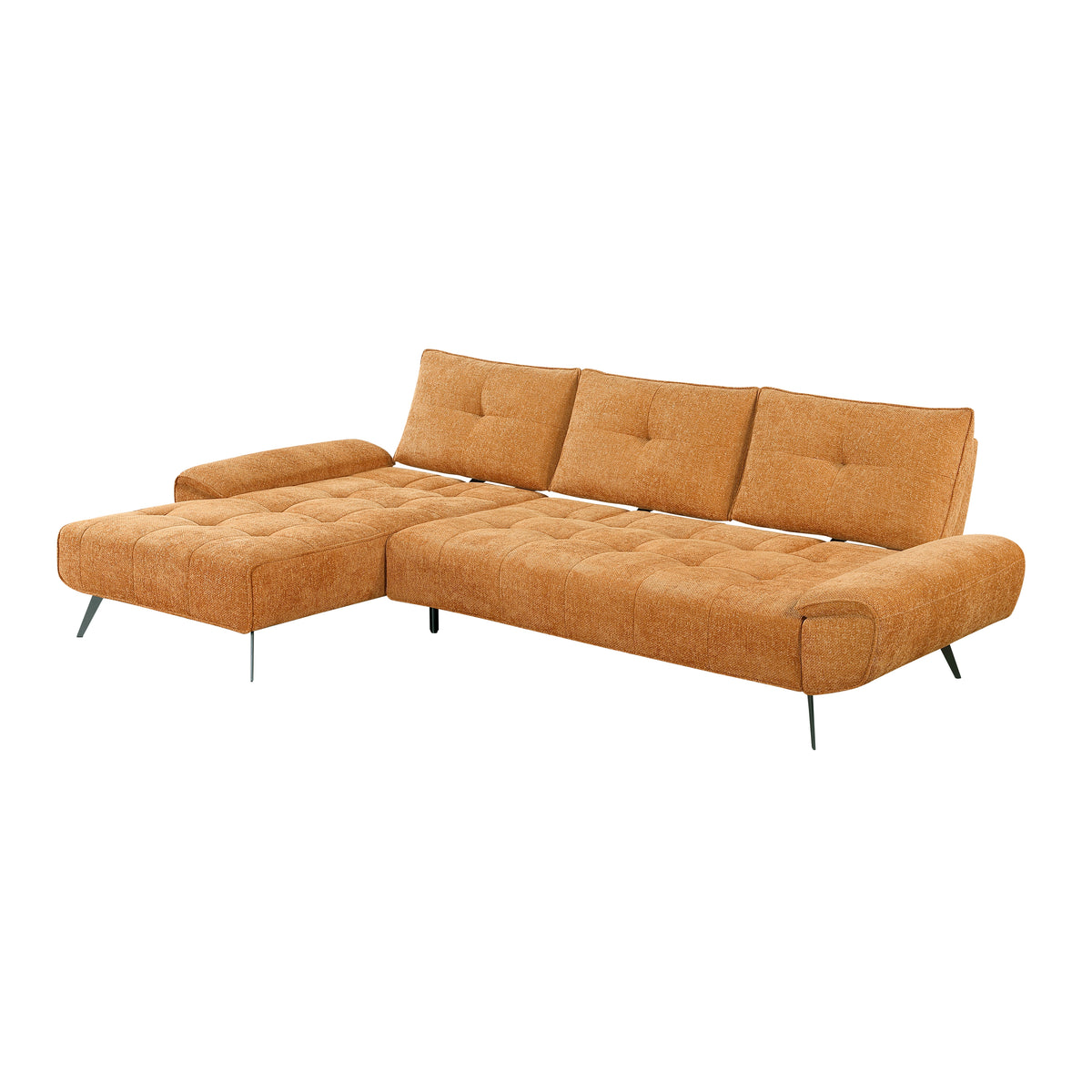 Dominic Orange 2-Piece Sectional with Left Chaise from Homelegance - Luna Furniture