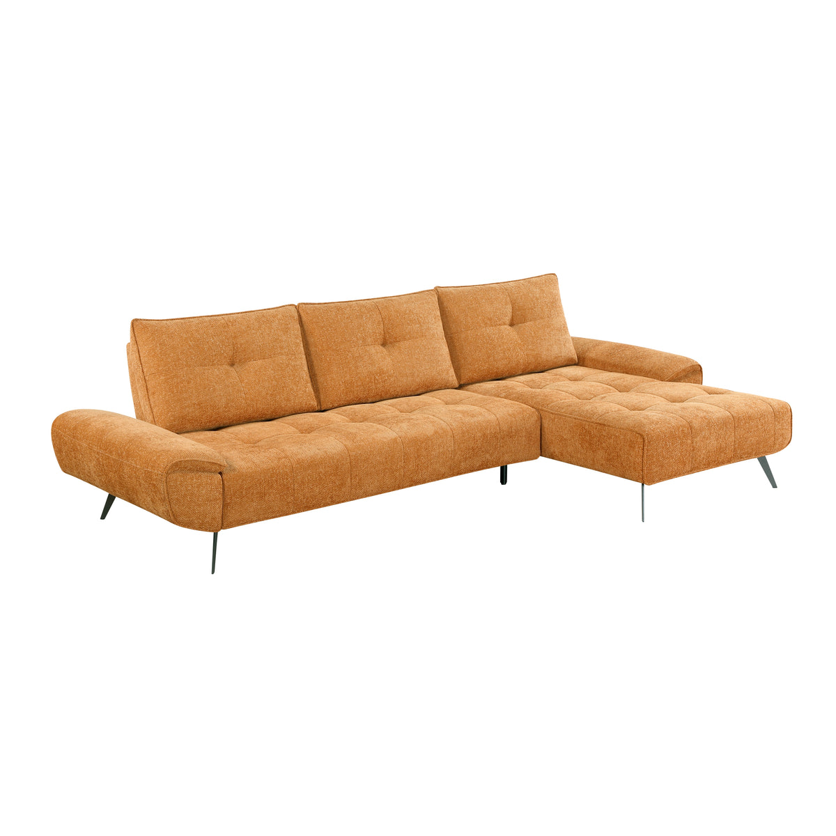 Dominic Orange 2-Piece Sectional with Right Chaise from Homelegance - Luna Furniture