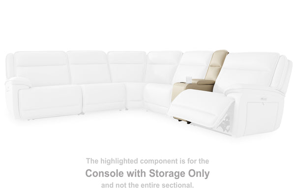 Double Deal Almond Console with Storage