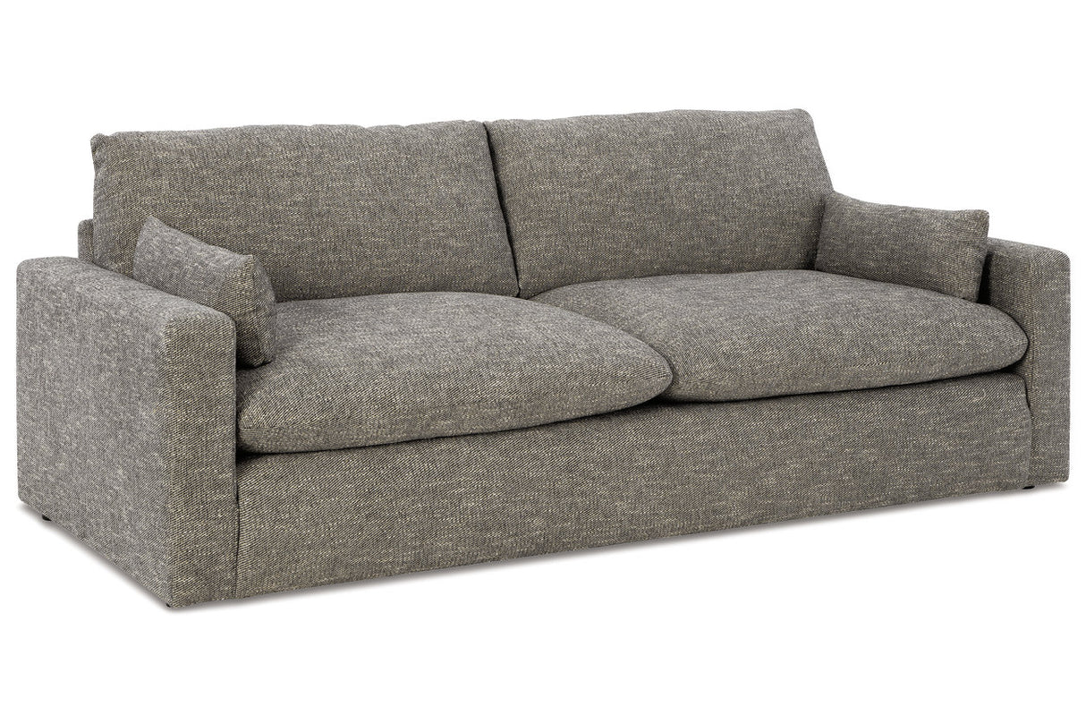 Dramatic Granite Sofa, Loveseat, Oversized Chair and Ottoman from Ashley - Luna Furniture