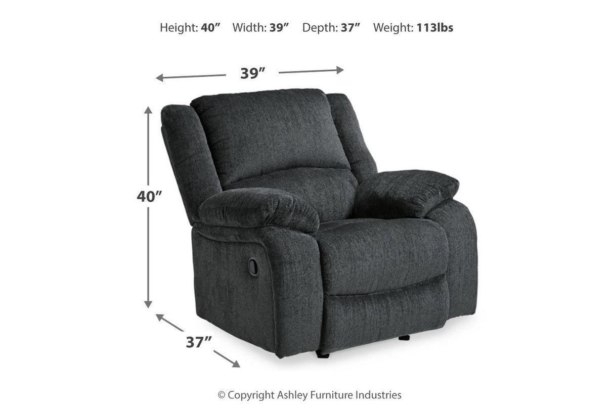 Draycoll Slate Reclining Sofa and Recliner from Ashley - Luna Furniture
