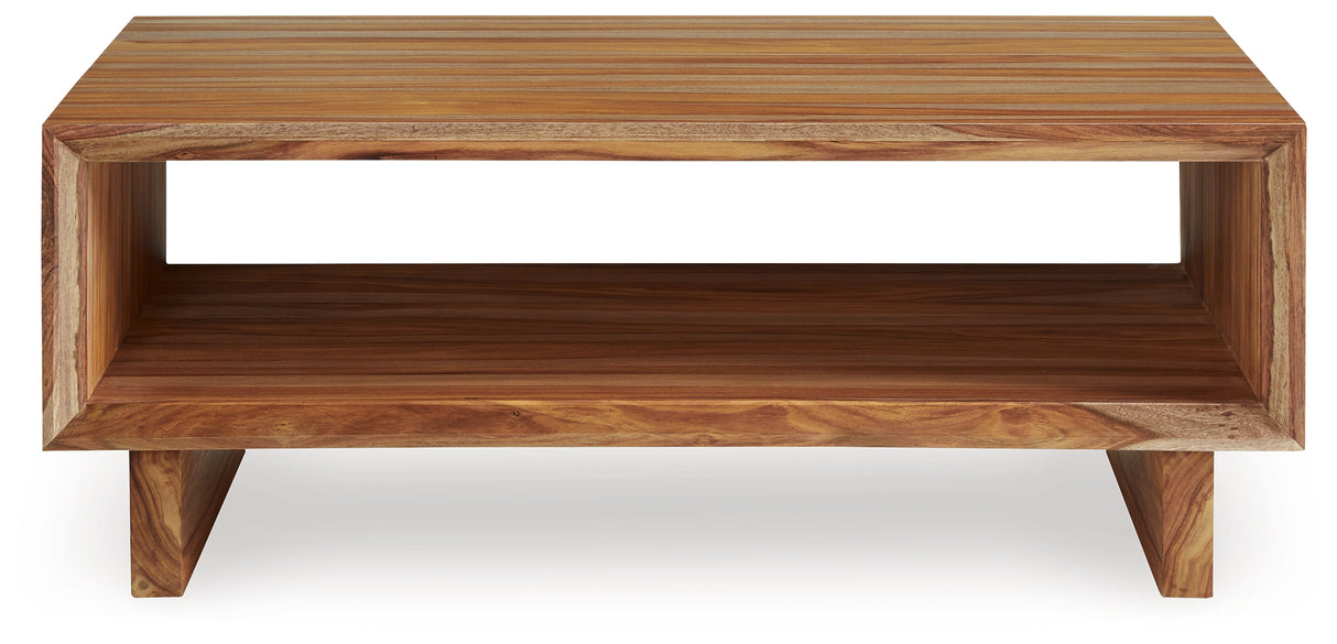 Dressonni Brown Coffee Table from Ashley Furniture - Luna Furniture