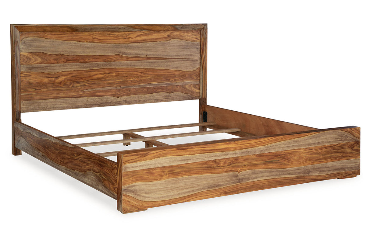 Dressonni Brown King Panel Bed from Ashley - Luna Furniture