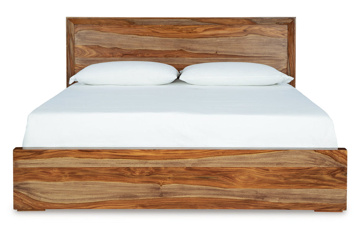 Dressonni Brown King Panel Bed from Ashley - Luna Furniture