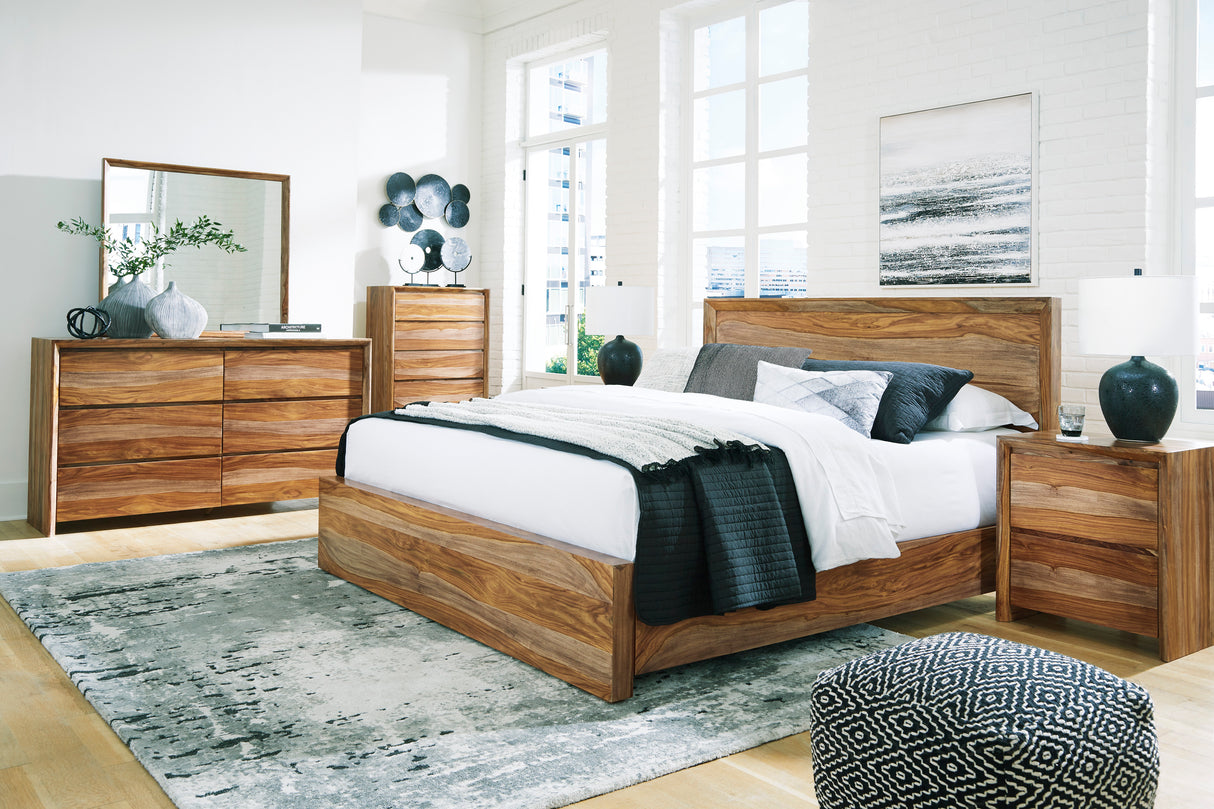 Dressonni Brown Panel Bedroom Set from Ashley Furniture - Luna Furniture