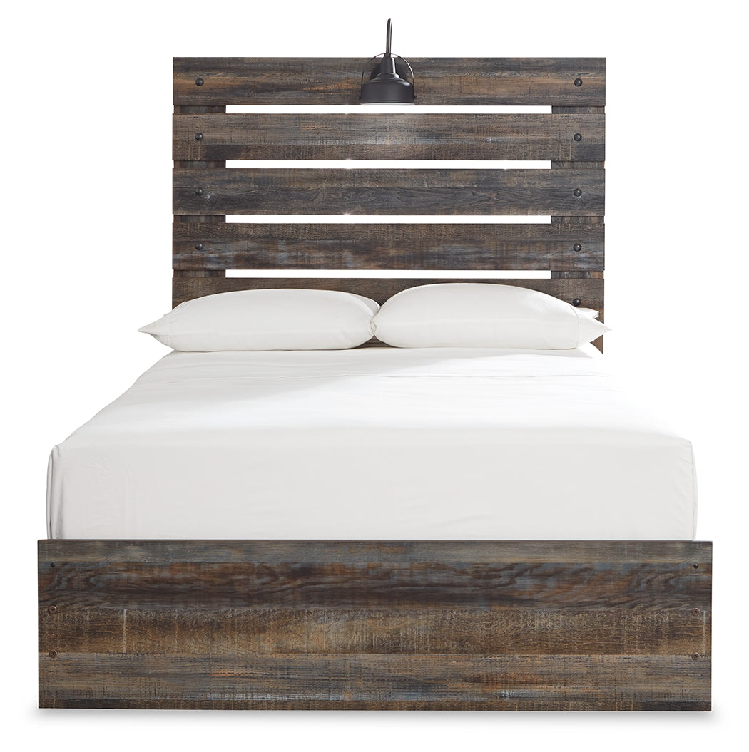 Drystan Full Panel Bed with Dresser and Nightstand in Multi from Ashley - Luna Furniture