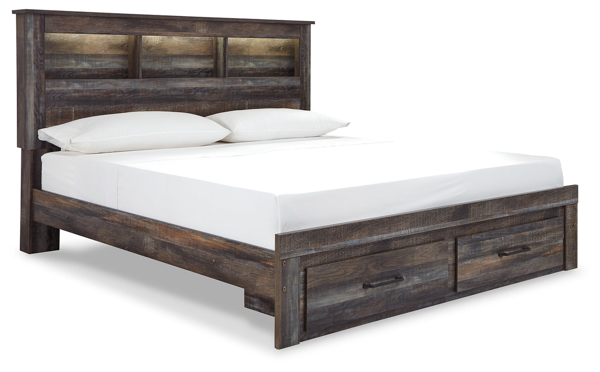 Drystan King Bookcase Storage Bed and Chest from Ashley - Luna Furniture