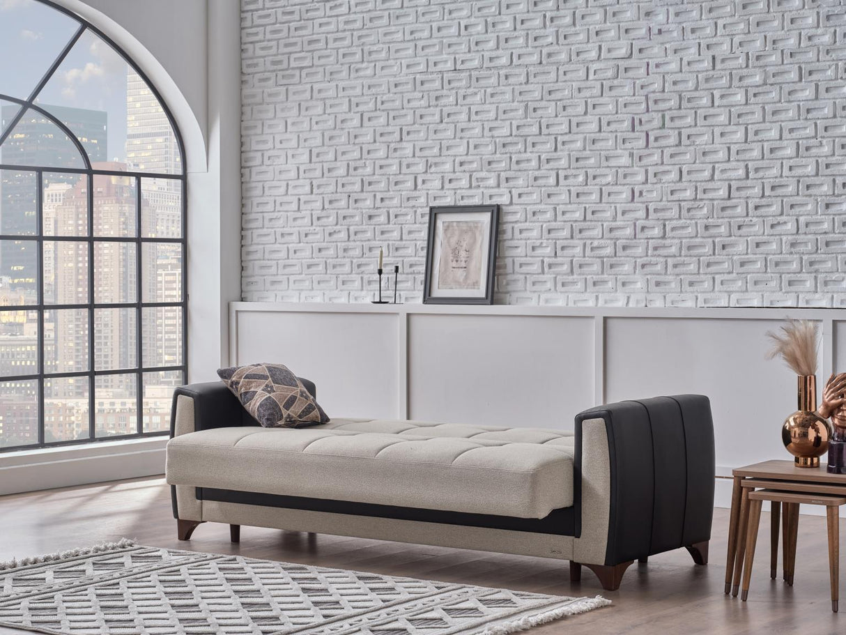 Dublin Boss Cream Living Room Set from Bellona - Luna Furniture