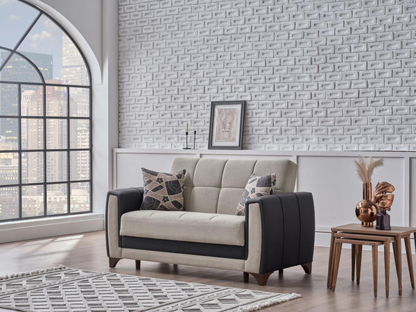 Dublin Boss Cream Loveseat