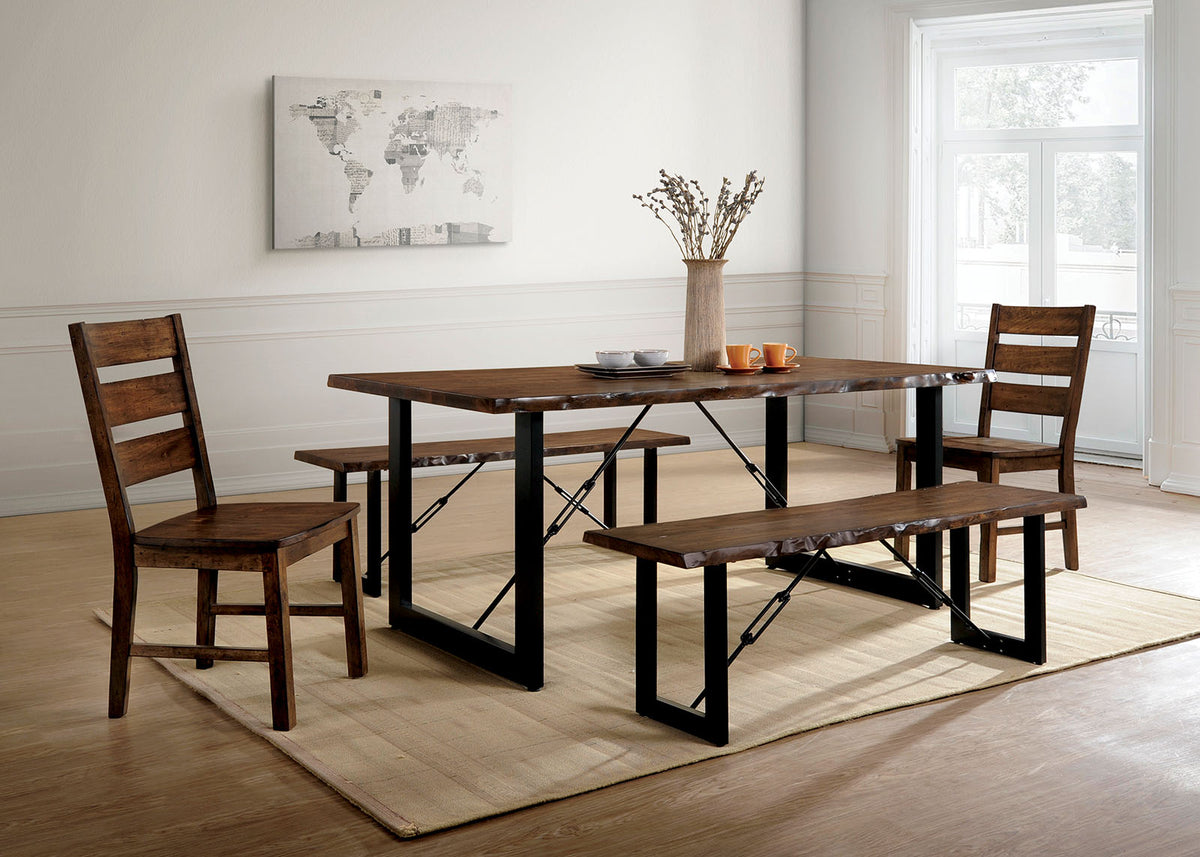 Dulce Walnut Side Chair from Furniture of America - Luna Furniture