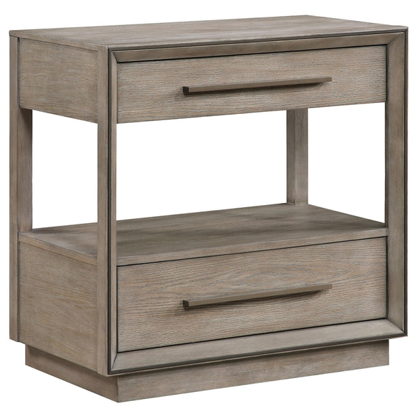 Durango Washed Oak 2-Ddrawer Nightstand