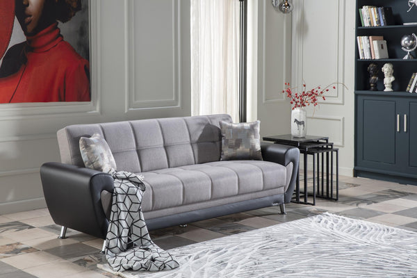 Duru Remoni Antrasit 3-Seat Sleeper Sofa