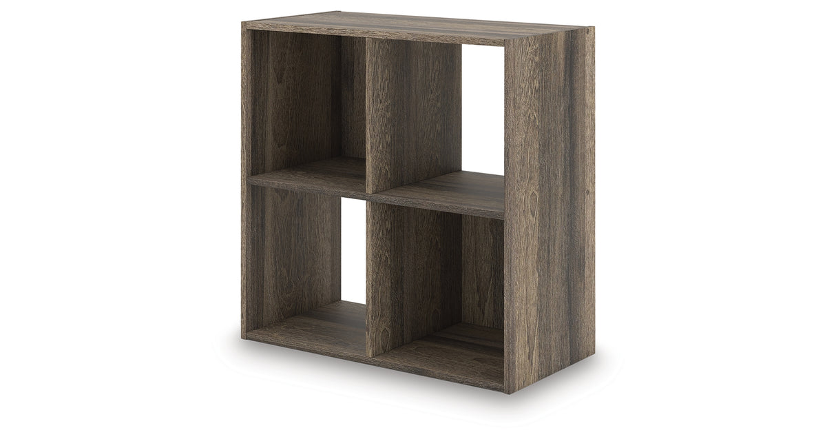 Shallifer Brown Four Cube Organizer from Ashley - Luna Furniture