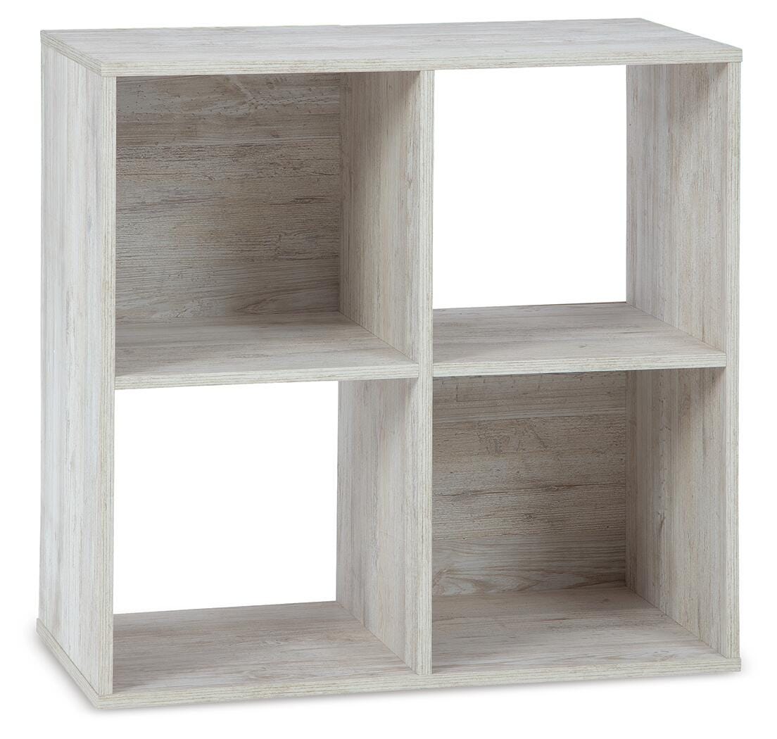 Paxberry Whitewash Four Cube Organizer from Ashley - Luna Furniture