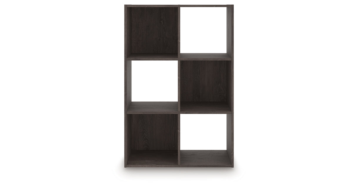 Piperton Charcoal Six Cube Organizer from Ashley - Luna Furniture