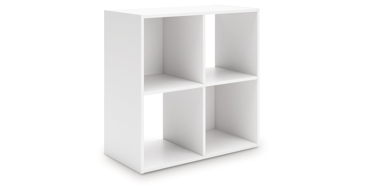 Onita White Four Cube Organizer from Ashley - Luna Furniture