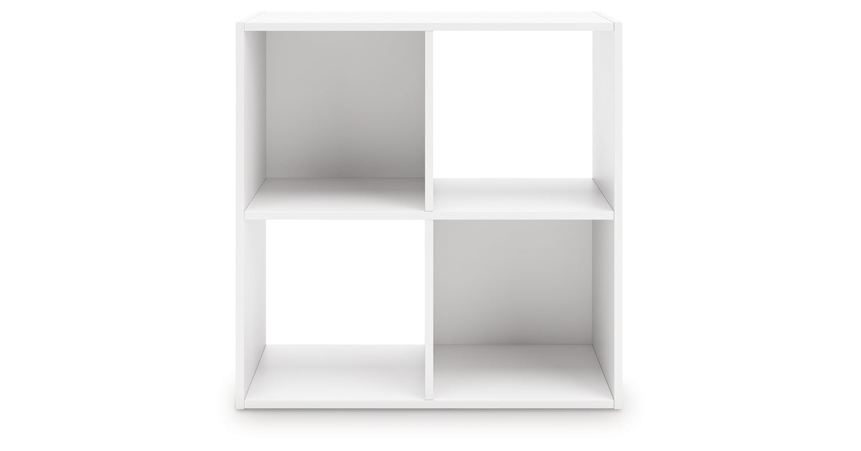 Onita White Four Cube Organizer from Ashley - Luna Furniture