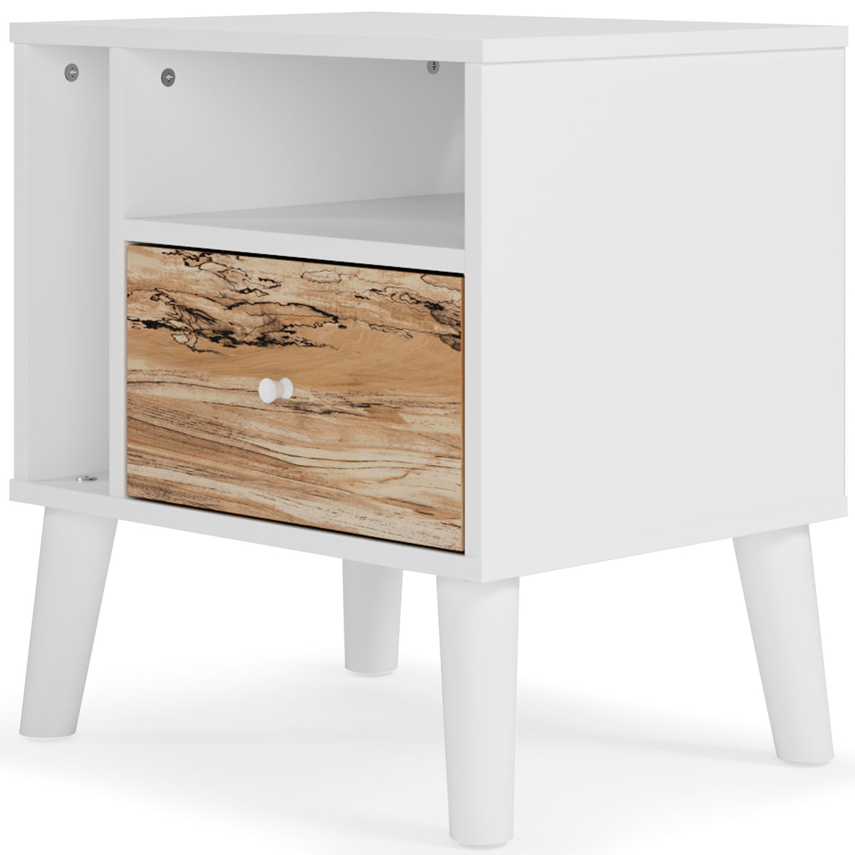 Piperton Two-tone Brown/White Nightstand from Ashley Furniture - Luna Furniture
