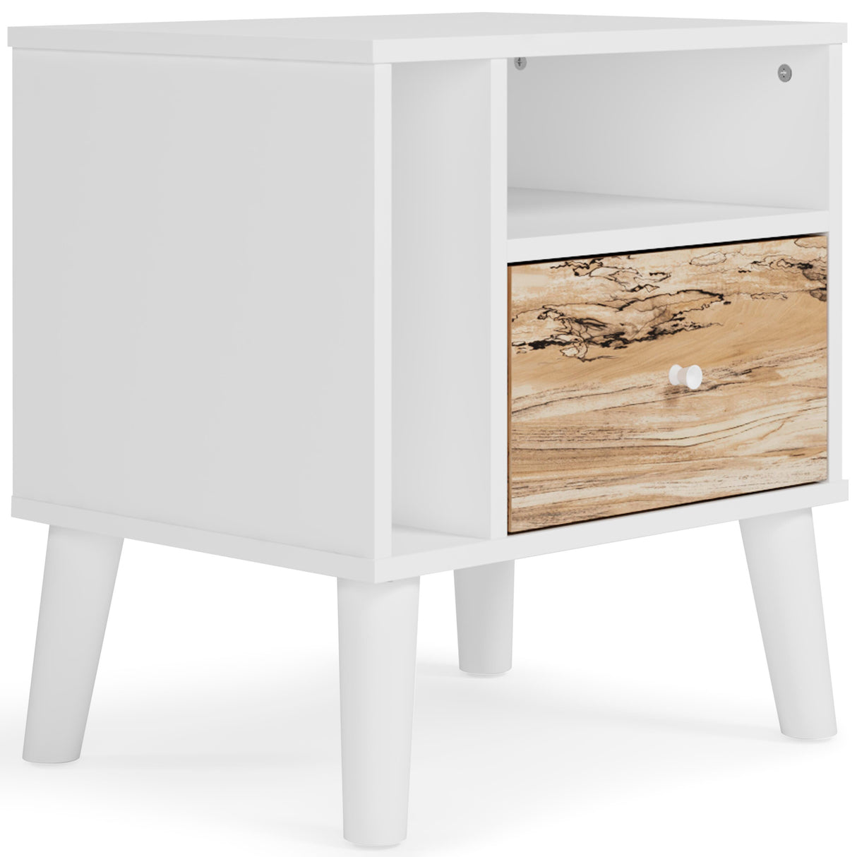 Piperton Two-tone Brown/White Nightstand from Ashley Furniture - Luna Furniture