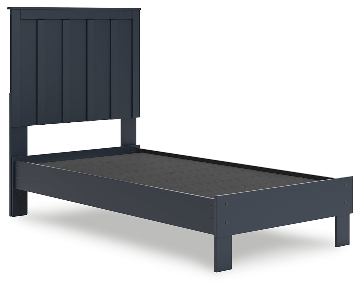 Simmenfort Twin Panel Headboard with Dresser and Nightstand in Navy Blue from Ashley - Luna Furniture