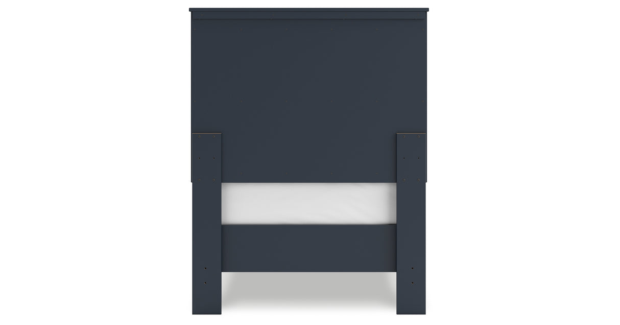 Simmenfort Twin Panel Headboard with Dresser and Nightstand in Navy Blue from Ashley - Luna Furniture