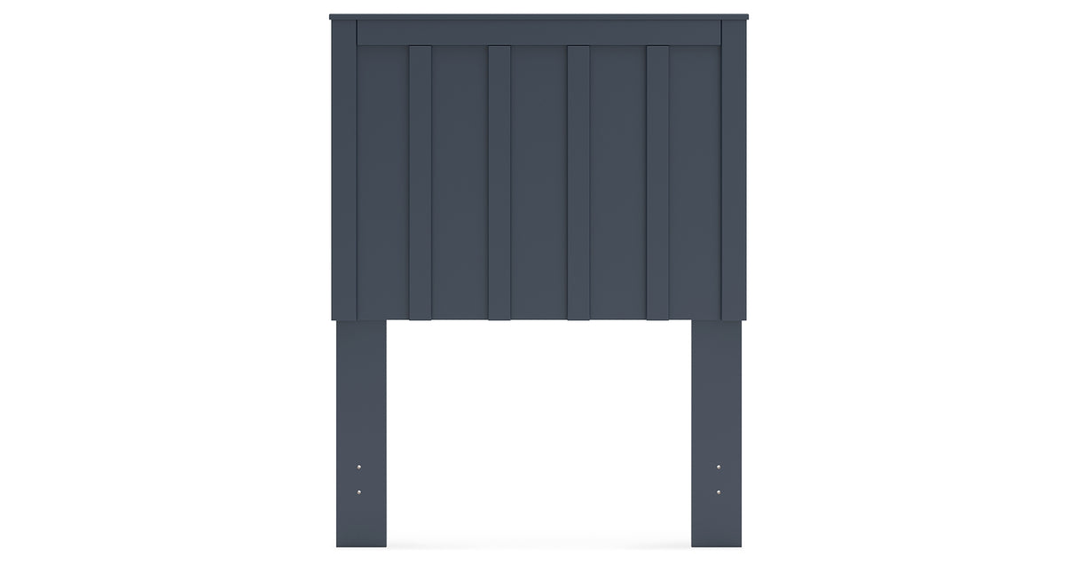 Simmenfort Twin Panel Headboard with Dresser and 2 Nightstands in Navy Blue from Ashley - Luna Furniture