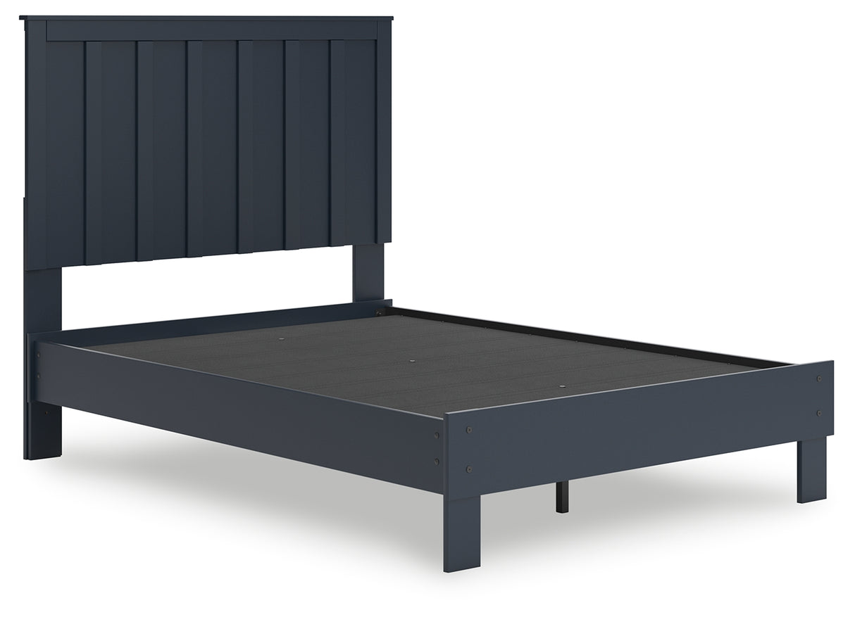 Simmenfort Full Panel Headboard with Dresser and Nightstand in Navy Blue from Ashley - Luna Furniture