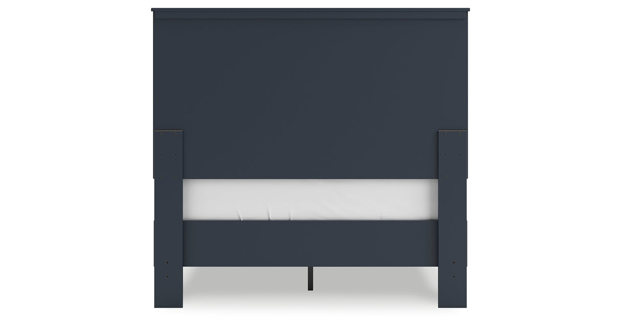 Simmenfort Full Panel Headboard with Dresser, Chest and Nightstand in Navy Blue from Ashley - Luna Furniture