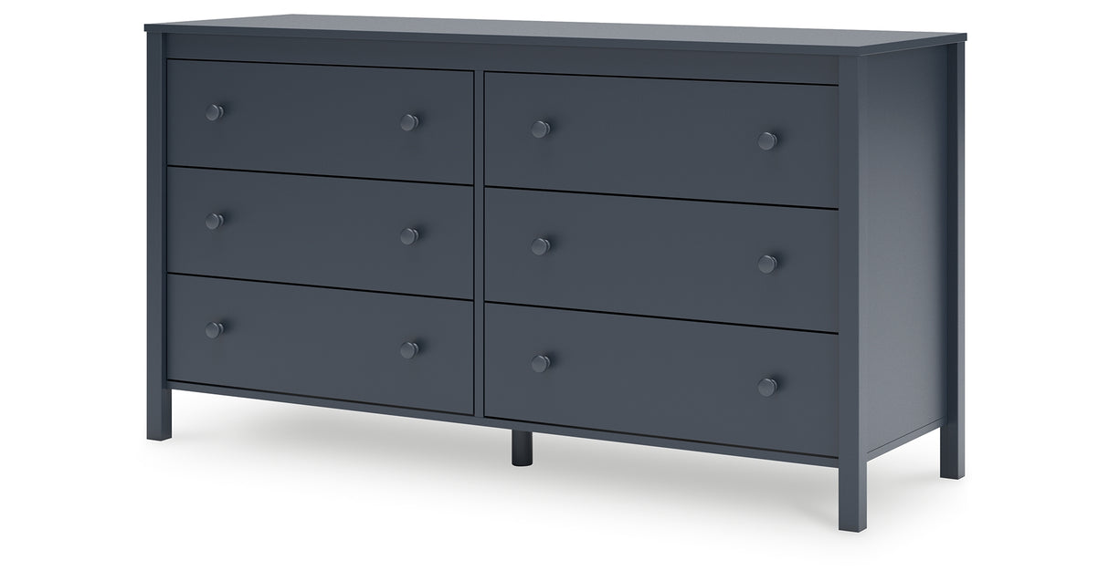 Simmenfort Full Platform Bed with Dresser, Chest and 2 Nightstands in Navy Blue from Ashley - Luna Furniture