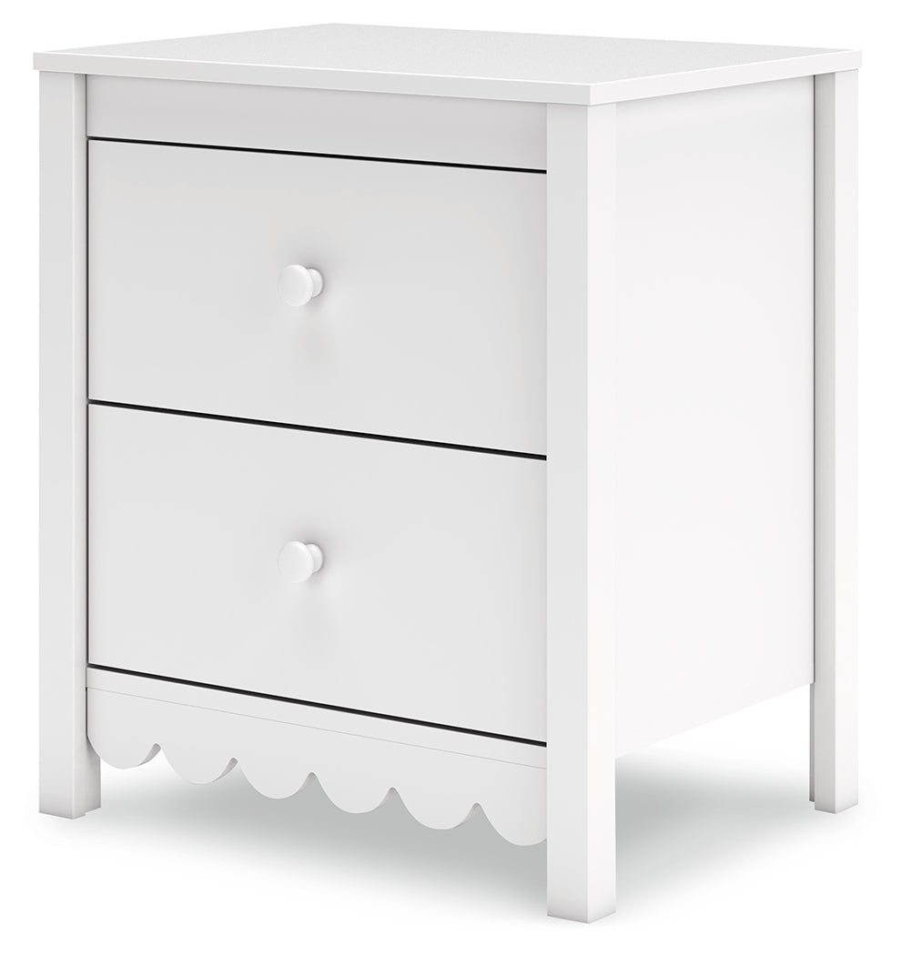Hallityn Full Panel Headboard with 2 Nightstands in White from Ashley Furniture - Luna Furniture