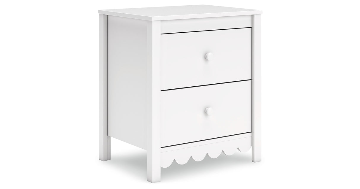 Hallityn Full Panel Headboard with 2 Nightstands in White from Ashley Furniture - Luna Furniture