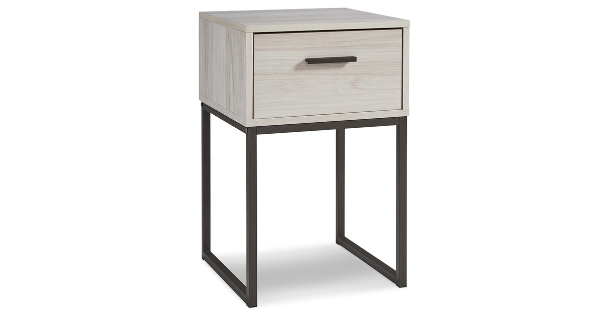 Socalle Light Natural Queen Panel Platform Bed with Dresser and Nightstand from Ashley - Luna Furniture