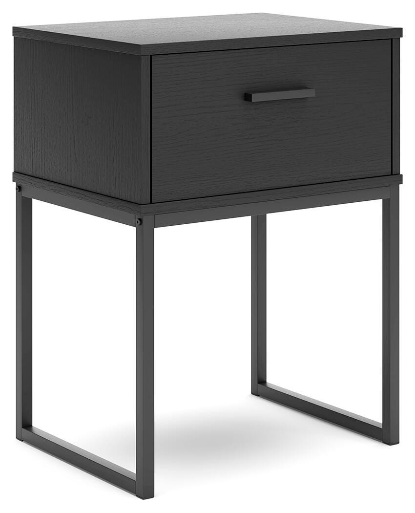 Socalle Full Panel Platform Bed with Dresser, Chest and 2 Nightstands in Black from Ashley Furniture - Luna Furniture