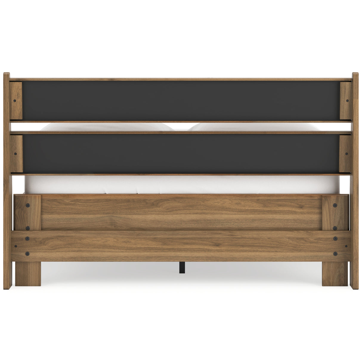 Deanlow Full Panel Headboard with Dresser and Nightstand in Honey from Ashley Furniture - Luna Furniture