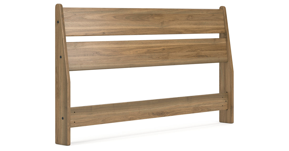 Deanlow Queen Panel Headboard with Dresser and Chest in Honey from Ashley - Luna Furniture