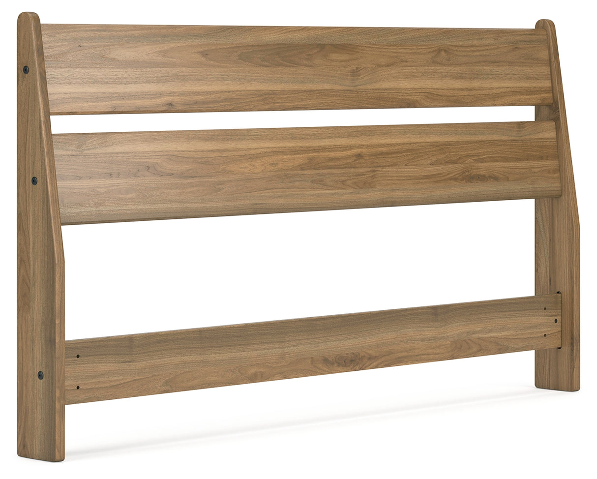 Deanlow Queen Panel Headboard with Dresser in Honey from Ashley - Luna Furniture