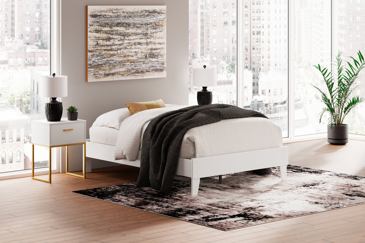 Socalle Two-tone Full Platform Base Bed from Ashley - Luna Furniture