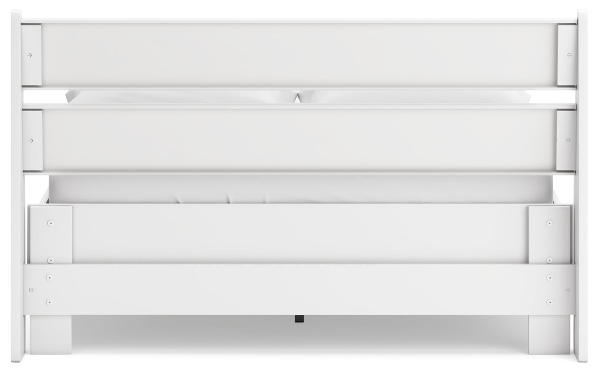 Socalle Full Panel Headboard with Dresser and Nightstand in Two-tone from Ashley - Luna Furniture