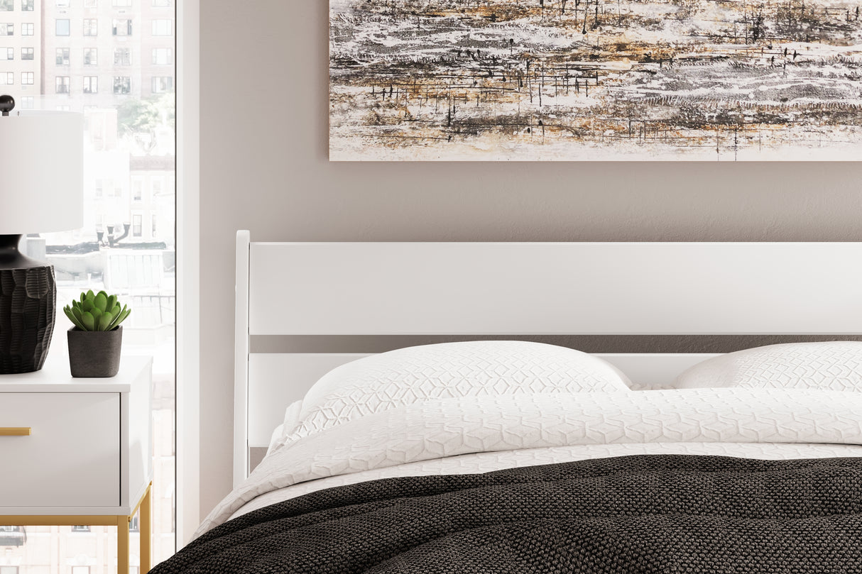 Socalle Two-tone Queen Panel Platform Bed from Ashley - Luna Furniture